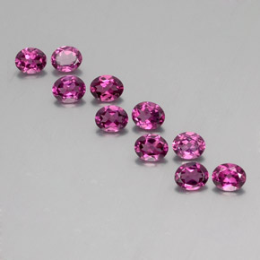 Achetez naturel 3,98ct pourpre grenat rhodolite gems, coupe ovale, en provenance mozambique chez gemselect. en stock, livraison internationale!