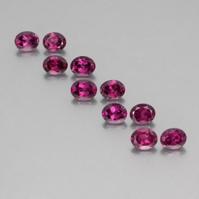 Achetez naturel 4,65ct rouge grenat rhodolite gems, coupe ovale, en provenance mozambique chez gemselect. en stock, livraison internationale!