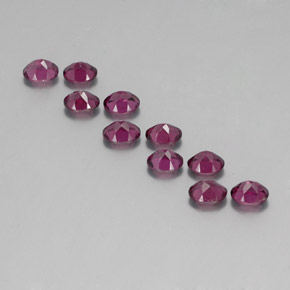 Achetez naturel 4,65ct rouge grenat rhodolite gems, coupe ovale, en provenance mozambique chez gemselect. en stock, livraison internationale!