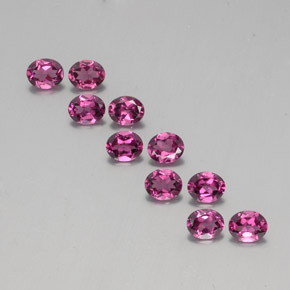 Achetez naturel 3,97ct rouge grenat rhodolite gems, coupe ovale, en provenance mozambique chez gemselect. en stock, livraison internationale!