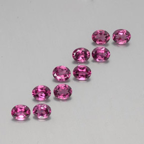 Achetez naturel 3,97ct rouge grenat rhodolite gems, coupe ovale, en provenance mozambique chez gemselect. en stock, livraison internationale!