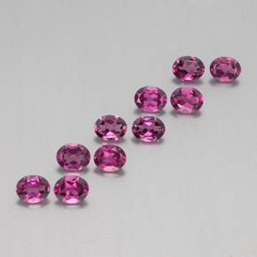 Achetez naturel 3,93ct rouge grenat rhodolite gems, coupe ovale, en provenance mozambique chez gemselect. en stock, livraison internationale!