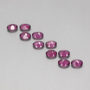 Achetez naturel 3,93ct rouge grenat rhodolite gems, coupe ovale, en provenance mozambique chez gemselect. en stock, livraison internationale!