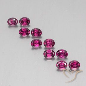 Achetez naturel 4.97ct Violet rougeâtre Grenat Rhodolite gems, Coupe ovale, En provenance Mozambique chez GemSelect. En stock, livraison internationale!