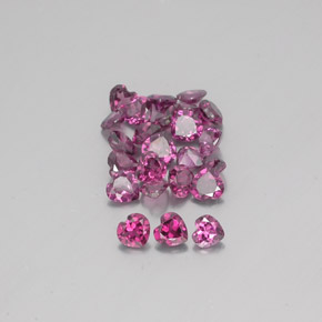 Achetez naturel ct rouge grenat rhodolite gems, forme de coeur, en provenance mozambique chez gemselect. en stock, livraison internationale!