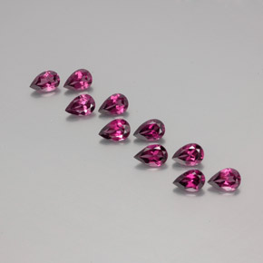 Achetez naturel ct rouge grenat rhodolite gems, en forme de poire, en provenance mozambique chez gemselect. en stock, livraison internationale!