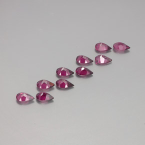 Achetez naturel ct rouge grenat rhodolite gems, en forme de poire, en provenance mozambique chez gemselect. en stock, livraison internationale!