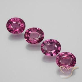 Achetez naturel 3,87ct pourpre grenat rhodolite gems, coupe ovale, en provenance mozambique chez gemselect. en stock, livraison internationale!