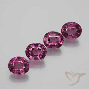 Achetez naturel 4,73ct pourpre grenat rhodolite gems, coupe ovale, en provenance mozambique chez gemselect. en stock, livraison internationale!