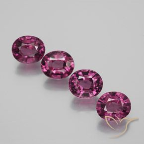 Achetez naturel 4,73ct pourpre grenat rhodolite gems, coupe ovale, en provenance mozambique chez gemselect. en stock, livraison internationale!