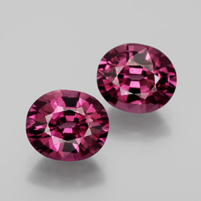 Achetez naturel ct Rouge framboises Grenat Rhodolite gems, Coupe ovale, En provenance Mozambique chez GemSelect. En stock, livraison internationale!