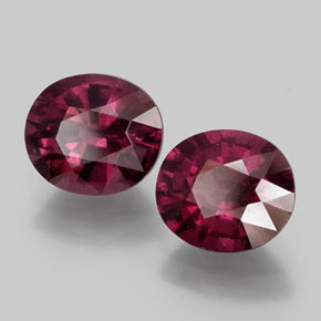 Achetez naturel 3.53ct Rouge framboises Grenat Rhodolite gems, Coupe ovale, En provenance Mozambique chez GemSelect. En stock, livraison internationale!