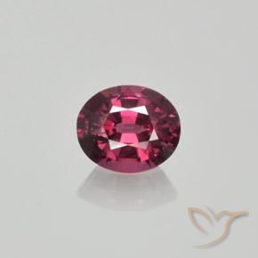 1.36ct Naturel Rouge framboises Grenat rhodolite, ovale, VS