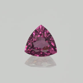 Grenat Rhodolite Rouge framboises naturelle Trillion, 1.20 ct, VS