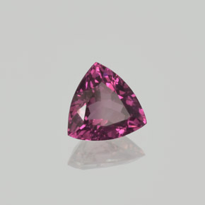 Grenat Rhodolite Rouge framboises naturelle Trillion, 1.20 ct, VS