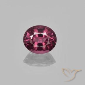 1.37ct Naturel Violet foncé Grenat rhodolite, ovale, VS