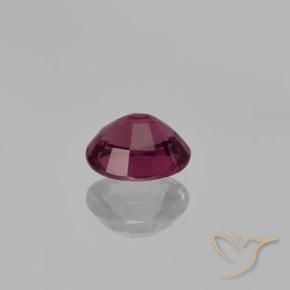 Grenat Rhodolite Violet foncé naturelle ovale, 1.37 ct, VS
