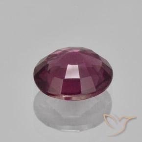 Grenat rhodolite pourpre naturelle coupe ovale, 1,60 ct, VS