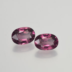 Achetez naturel 2,12ct pourpre grenat rhodolite gems, coupe ovale, en provenance mozambique chez gemselect. en stock, livraison internationale!