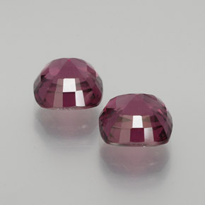 Achetez naturel ct Rouge framboises Grenat Rhodolite gems, Coupe coussin, En provenance Mozambique chez GemSelect. En stock, livraison internationale!
