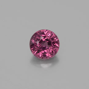 Grenat rhodolite rouge naturelle coupe roude, 0,79 ct, VS