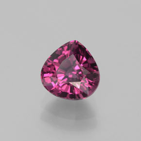 Grenat Rhodolite Rouge framboises naturelle En forme de poire, 1.71 ct, VS