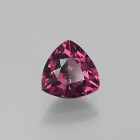 Grenat rhodolite rouge naturelle trillion, 1,28 ct, VVS-VS