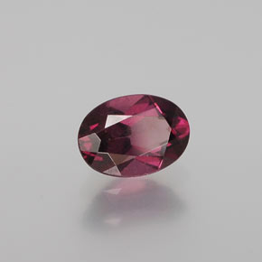 Grenat Rhodolite Rouge framboises naturelle Coupe ovale, 1.09 ct, VS