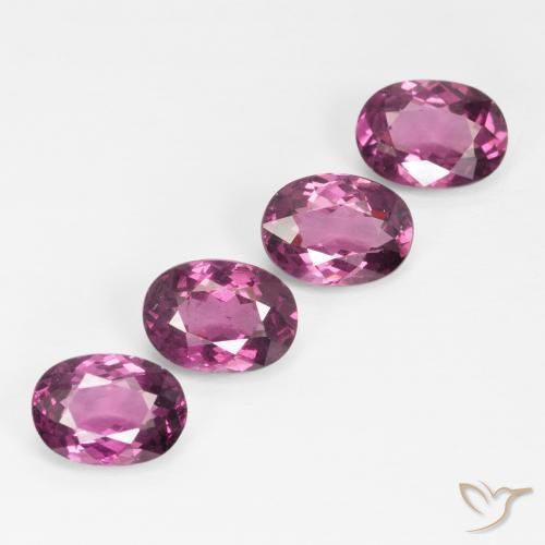 3.92ctw Naturel Pourpre moyen Grenat rhodolite, ovale, VS