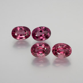 Achetez naturel ct rouge grenat rhodolite gems, coupe ovale, en provenance tanzanie chez gemselect. en stock, livraison internationale!
