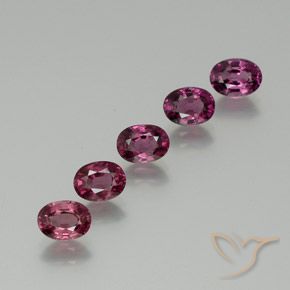 5.38ctw Naturel Pourpre moyen Grenat rhodolite, ovale, VS