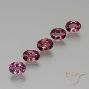5.74ctw Naturel Rose-magenta Grenat rhodolite, ovale, VVS-VS