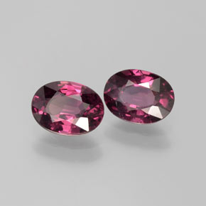 Achetez naturel 1,98ct pourpre grenat rhodolite gems, coupe ovale, en provenance tanzanie chez gemselect. en stock, livraison internationale!