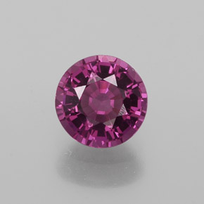 Grenat Rhodolite Rouge framboises naturelle Coupe roude, 1.20 ct, VVS-VS