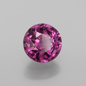 Grenat Rhodolite Rouge framboises naturelle Coupe roude, 1.20 ct, VVS-VS