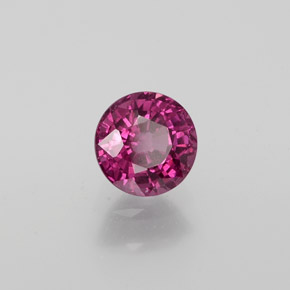 Grenat rhodolite rouge naturelle coupe roude, 1,15 ct, VS