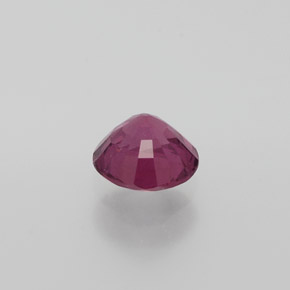 Grenat rhodolite rouge framboise naturelle coupe roude, 1,11 ct, VS