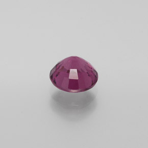 Grenat rhodolite rouge naturelle coupe roude, 1,21 ct, VS
