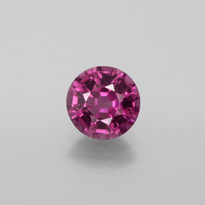 Grenat Rhodolite Rouge framboises naturelle Coupe roude, 1.30 ct, VS