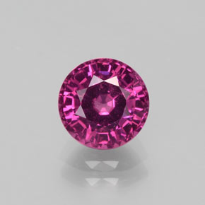 Grenat Rhodolite Rouge framboises naturelle Coupe roude, 2.07 ct, VS