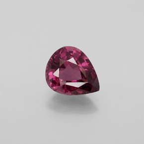 Grenat Rhodolite Pourpre moyen-foncé naturelle En forme de poire, 2.14 ct, VS
