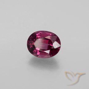 Grenat Rhodolite Rouge framboises naturelle ovale, 2.05 ct, VS