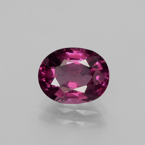 Grenat Rhodolite Rouge framboises naturelle Coupe ovale, 2.10 ct, VS