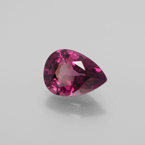 Grenat Rhodolite Rouge framboises naturelle En forme de poire, 2.25 ct, VS