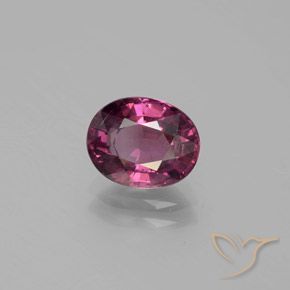 Grenat Rhodolite Pourpre moyen-foncé naturelle ovale, 2.19 ct, VS