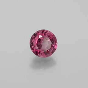 Grenat Rhodolite Rouge framboises naturelle Coupe roude, 1.34 ct, VS