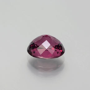 Grenat rhodolite rouge naturelle coupe ovale, 2,36 ct, VVS-VS