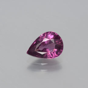 Grenat Rhodolite Rouge framboises naturelle En forme de poire, 1.37 ct, VS