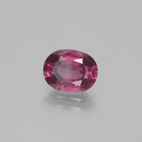 Grenat Rhodolite Baies pourpre rose profond naturelle Coupe ovale, 1.98 ct, VS
