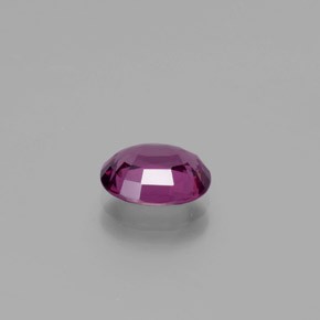 Grenat rhodolite pourpre naturelle coupe ovale, 1,51 ct, VS
